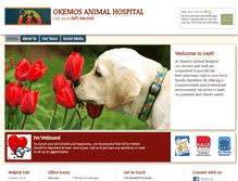 Tablet Screenshot of okemosanimal.com